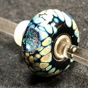 Trollbeads black flower mosaic